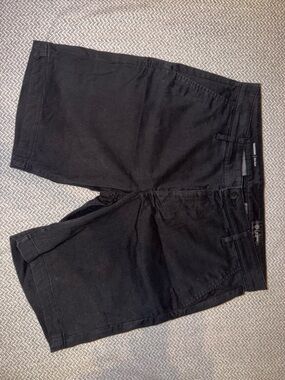 AG Wander Black Flat-Front Men's Shorts
